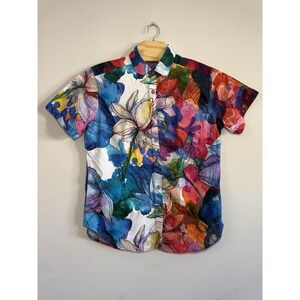 Robert Graham Sip N Dip Short Sleeve Shirt Mens Size Medium Hawaiian Rare EUC